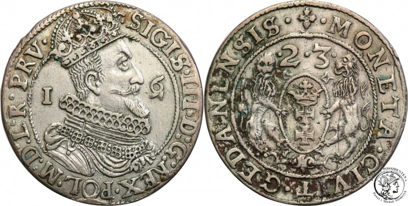 Sigismund III Vasa. Ort (18 groszy) 1623, Danzig/ Gdansk

Na awersie końcówka ...