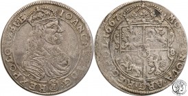 John II Casimir. Ort (18 groszy) 1667, Cracow

Resztki połysku, patyna.Kopicki 1773
Waga/Weight: 5,81 g Ag Metal: Średnica/diameter: 


Stan zac...