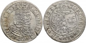 John II Casimir. Szostak (6 groszy) 1662 G-BA, Lviv

Odmiana z cyfrą 2 w postaci Z.Podwójnie uderzony egzemplarz.Kopicki 1666 (R1)
Waga/Weight: 2,8...