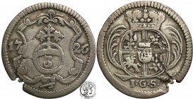 Augustus II the Strong. 3 halerze (Ternar) 1726, Dresden

Patyna. Dekeft krążka, rzadsza drobna moneta. Kahnt 212
Waga/Weight: 0,77 g Metal: Średni...