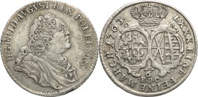 Augustus III the Sas. 1/3 Taler (thaler) 1763 EDC, Dresden

Patyna.Kahant 565
Waga/Weight: 5,35 g Ag Metal: Średnica/diameter: 


Stan zachowani...