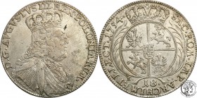 Augustus III the Sas. Ort (18 groszy) 1754 EC, Leipzig

Delikatny połysk menniczy, złotawa patyna.Kahnt 687b
Waga/Weight: 5,85 g Ag Metal: Średnica...