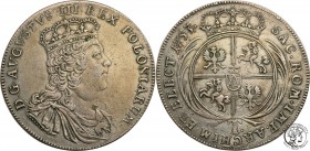 Augustus III the Sas. Tymf 1753, Leipzig

Ciekawe odcięcie naramiennika króla. Rzadki nominał.Bardzo ładny egzemplarz z wiekową patyną. Zachowany po...