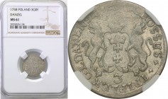 Augustus III the Sas. Trojak 1758, Danzig/ Gdansk NGC MS61

Tylko 4 egzemplarze ocenione wyżej przez firmę gradingową.Piękny egzemplarz z połyskiem ...
