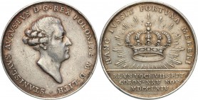 Stanislaus Augustus Poniatowski. Coronation medal 1764

Medal autorstwa T. Pingo, wybity w Londynie z okazji koronacji króla w 1764 roku.Delikatny p...