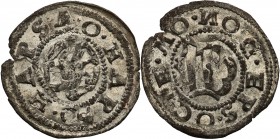 Biskupstwo Osel/Wiek. Magnus von Holstein (1560-1578). Ferding bez daty

Zachowany połysk menniczy, minimalna wada krążka. Rzadsza, drobna moneta.Ne...