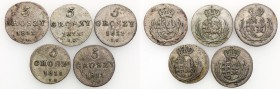 Duchy of Warsaw. 5 groszy 1811 IS, Warsaw set of 5 pieces

Patyna. Kopicki 3682
Waga/Weight: Ag Metal: Średnica/diameter: 


Stan zachowania/con...