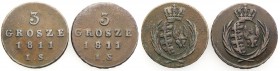 Duchy of Warsaw. 3 grosze (Trojak) 1811 IS, Warsaw set of 2 pieces

Patyna.Kopicki 367
Waga/Weight: Cu Metal: Średnica/diameter: 


Stan zachowa...