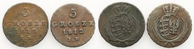 Duchy of Warsaw. 3 grosze (Trojak) 1812 IS, Warsaw set of 2 pieces

Patyna. Kopicki 3679
Waga/Weight: Cu Metal: Średnica/diameter: 


Stan zacho...