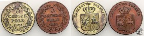November Uprising. Trojak (3 grosze) 1831 KG, Warsaw - set of 2 coins

Egzemplarzepo przejściach. Jeden pozłacany.Kopicki2745;&nbsp; Plage 282
Waga...