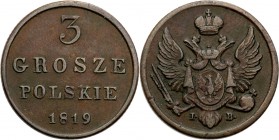 Poland XlX w. / Russia. 3 Grosze Polskie (Trojak) 1819 IB, Warsaw

Patyna.Berezowski: 572
Waga/Weight: Metal: Średnica/diameter: 


Stan zachowa...