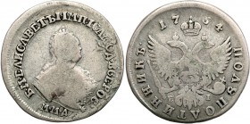 Russia. Elizabeth. Half poltinnik (1/4Rubel (Rouble) 1754, Moscow

Patyna. Bitkin 172
Waga/Weight: Metal: Średnica/diameter: 


Stan zachowania/...