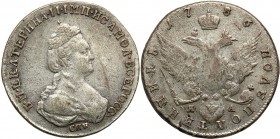 Russia. Catherine II. Half poltinnik (1/4Rubel (Rouble) 1786, Petersburg

Patyna. Bitkin 340
Waga/Weight: Metal: Średnica/diameter: 


Stan zach...