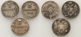 Russia. Alexander I. 10 Kopek (kopeck) 1815-1826 - set of 3 pieces

Patyna.
Waga/Weight: Metal: Średnica/diameter: 


Stan zachowania/condition:...
