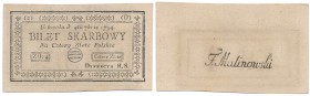 Banknote. Kociuszko Insurrection 4 zlote 1794 2 seria D

Wyśmienity egzemplarz, bardzo rzadki w takim stanie zachowania.Lucow 44d (R0), Miłczak A11e...