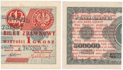 Banknote. Bilet zdawkowy 1 grosz 1924 PRAWY seria BF

Ładny egzemplarz.Lucow 693 (R1); Miłczak 42aP
Waga/Weight: Metal: Średnica/diameter: 


St...