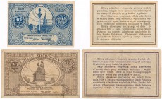 Banknote. set of 10 i 20 groszy 1924

Banknoty bez oznaczeń serii i numeracji.10 groszy stan 2+; 20 groszy stan 3Lucow 701 (R2); Miłczak 44 i Lucow ...