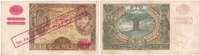 Banknote. 100 zlotych 1934 seria BD

Fałszywy, ukośny nadruk Generalnej Guberni na banknocie.Lucow 762 (R4); Miłczak 90a
Waga/Weight: Metal: Średni...