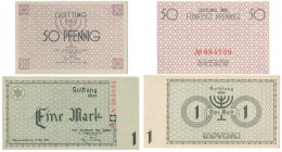 Banknote. Ghetto of Lodz. 50 fenigów i 1 mark 1940 - set of 2 pieces

Wyśmienicie zachowane egzemplarzeMiłczak L1; Sarosiek GŁ1; Lucow 851 (R1) i Mi...