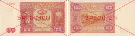 Banknote. 100 zlotych 1946 seria A SPECIMEN

Seria A, numeracja 1234567/8900000. Obustronnie dwukrotne przekreślenie i&nbsp; nadruk SPECIMEN.Piękny ...