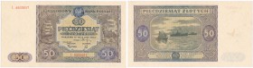 Banknote. 50 zlotych 1946 seria Ł

Minimalne zagniecenia, sztywny papier.Lucow 1197a (R3); Miłczak 128b
Waga/Weight: Metal: Średnica/diameter: 

...