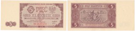 Banknote. 5 zlotych 1948 seria AW

Wyśmienity egzemplarz. Rzadszy banknot.Lucow 1246a (R2); Miłczak 135b
Waga/Weight: Metal: Średnica/diameter: 
...