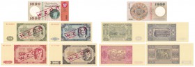 Banknote. WZORY set of Banknotes z różnych lat

Idealnie zachowane egzemplarze. Wzory kolekcjonerskie wykonane w późniejszym okresie.
Waga/Weight: ...