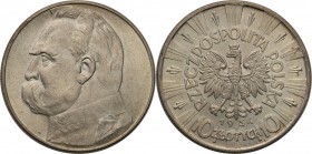 II RP. 10 zlotych 1934 Pilsudski
Wspaniały egzemplarz, połysk menniczy, delikatna patyna. Rzadki rocznik bardzo sporadycznie spotykany w takim stanie...