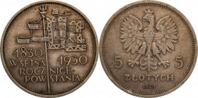 II RP. 5 zlotych 1930 Sztandar, HIGH RELIEF
Jedna z najrzadszych obiegowych monet okresu II RP wybita głębokim stemplem.Egzemplarz z dobrze zachowany...