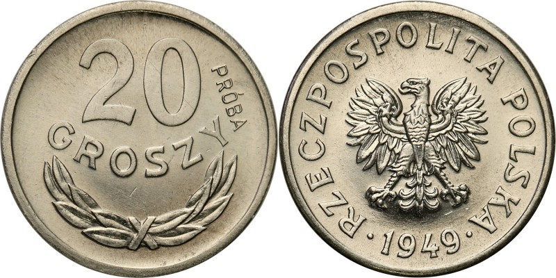 PRL. PROBE/PATTERN Nickel 20 grosz (Groschen) 1949
Piękny, menniczy egzemplarz....