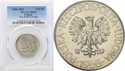 PRL. PROBE/PATTERN Nickel 10 zlotych 1966 Kościuszko PCGS SP65 (2 MAX)
Druga najwyższa nota gradingowa na świecie w PCGS.Fischer P 102
Waga/Weight: ...