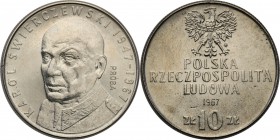 PRL. PROBE/PATTERN Nickel 10 zlotych 1967 Świerczewski
Piękny egzemplarz, drobne ryski.Fischer P 104
Waga/Weight: 9,78 g Ni Metal: Średnica/diameter...