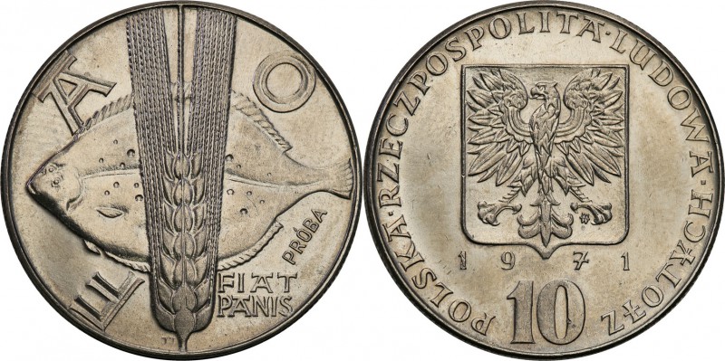 PRL. PROBE/PATTERN Nickel 10 zlotych 1971 FAO
Piękny egzemplarz.Fischer P 116
...