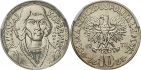 PRL. PROBE/PATTERN Nickel 10 zlotych 1973 Kopernik
Piękny egzemplarz. Moneta w gradingu gibbon.Fischer P 122
Waga/Weight: Metal: Średnica/diameter: ...
