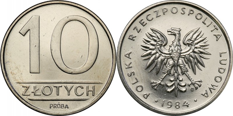 PRL. PROBE/PATTERN Nickel 10 zlotych 1984
Piękny egzemplarz, ryski.Fischer P 12...