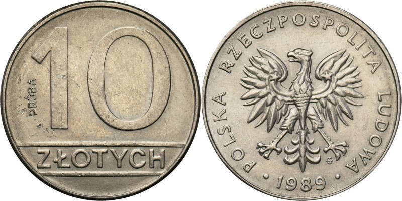 PRL. PROBE/PATTERN Nickel 10 zlotych 1989
Piękny egzemplarz, ryski.Fischer P 13...