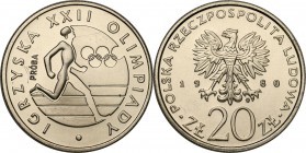 PRL. PROBE/PATTERN Nickel 20 zlotych 1980 Igrzyska XXII Olimpiady
Piękny egzemplarz.Fischer P 152
Waga/Weight: 10.24 g Ni Metal: Średnica/diameter: ...