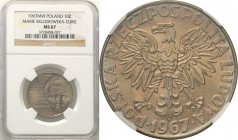 PRL. 10 zlotych 1967 Maria Skłodowska-Curie NGC MS67 (MAX)
Najwyższa nota gradingowa na świecie.Idealnie zachowana moneta, piękna patyna.Fischer OB 0...