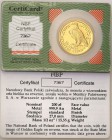 III RP 200 zlotych 2002 Eagle Bielik (1/2 ounce gold)
Idealnie zachowana moneta z certyfikatem.Fischer KZ 046
Waga/Weight: Metal: Średnica/diameter:...