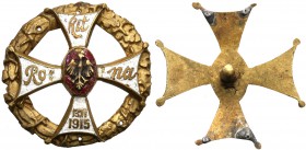 II RP. Commemorative badge Rokitna"
 Wtórnik z okresu międzywojennego wykonany metodą odlewu. Nawieńcu od wewnętrznej strony wygrawerowana inskrypcja...