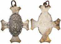 II RP. Association of Polish Legionnaires 1924 - veteran's badge
 Metalsrebrzony, na rewersie nr 24, patyna. Stan bardzo bobry.Wymiary; 60 x 44 mm 
...