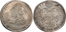 Austria
Austria. Leopold I (1567-1705). Taler (thaler) 1699, Kremnica 
Ładnie zachowane detale, połysk. Rzadsza moneta w takim stanie zachowania. Da...