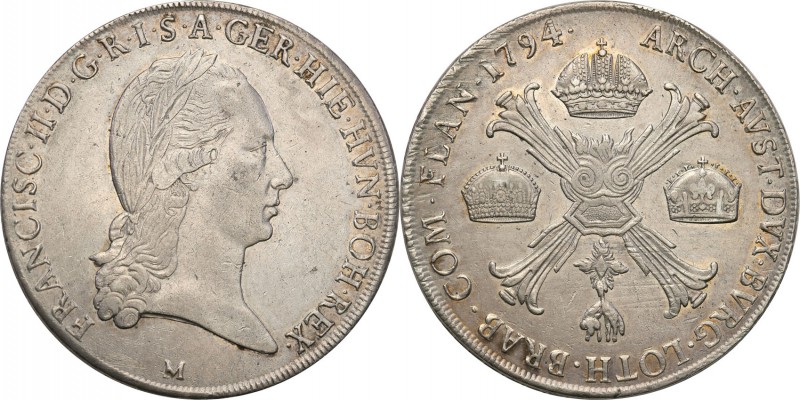 Austria
Austria. Franciszek Józef. Kronentaler 1794 M, Mediolan 
Drobne ryski ...