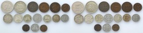 Estonia
Estonia/Germany. Lot coins XX w. 
Różne nominały i daty.&nbsp;
Waga/Weight: Metal: Średnica/diameter: 
Stan zachowania/condition: 2/3 (EF/...