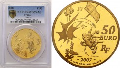 France
France. 50 euro 2007 Asterix PCGS PR69 DCAM (MAX) 
Najwyższa gradingowa nota na świecie.Wyśmienicie zachowana moneta. Piękny blask menniczy.F...