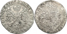 Netherlands
Niderlandy Spanish, Flaudern. Albert i Izabela (1598-1621). Patagon 1619 
Przyzwoicie zachowane detale, patyna.Delmonte 259
Waga/Weight...