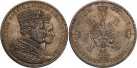 Germany
Germany, Prussia. Taler (thaler) Kronen (crowns)acyjny, 1861 A 
Ładny egzemplarz, piękna patyna.AKS 116; Davenport 778
Waga/Weight: 18,34 g...