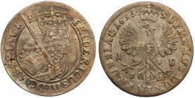 Germany
Germany. Prussia. Fryderyk III (1688-1701). Ort 1699 SD, Konigsberg 
Piękna patyna, zachowany połysk menniczy.
Waga/Weight: 5.66 g Ag Metal...
