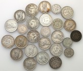 Switzerland
Switzerland. set of 26 coins 
Większość egzemplarzy na poziomie 3/3+. Różne daty i nominały.
Waga/Weight: 109,66 g Ag + Cu Metal: Średn...