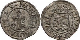 Sweden
Sweden. Gustaw II (1611-1632) Alolf. Ore 1623, Reval 
Bardzo ładny egzemplarz. Zachowany połysk menniczy, delikatna patyna.Ahlström 58c; Halj...